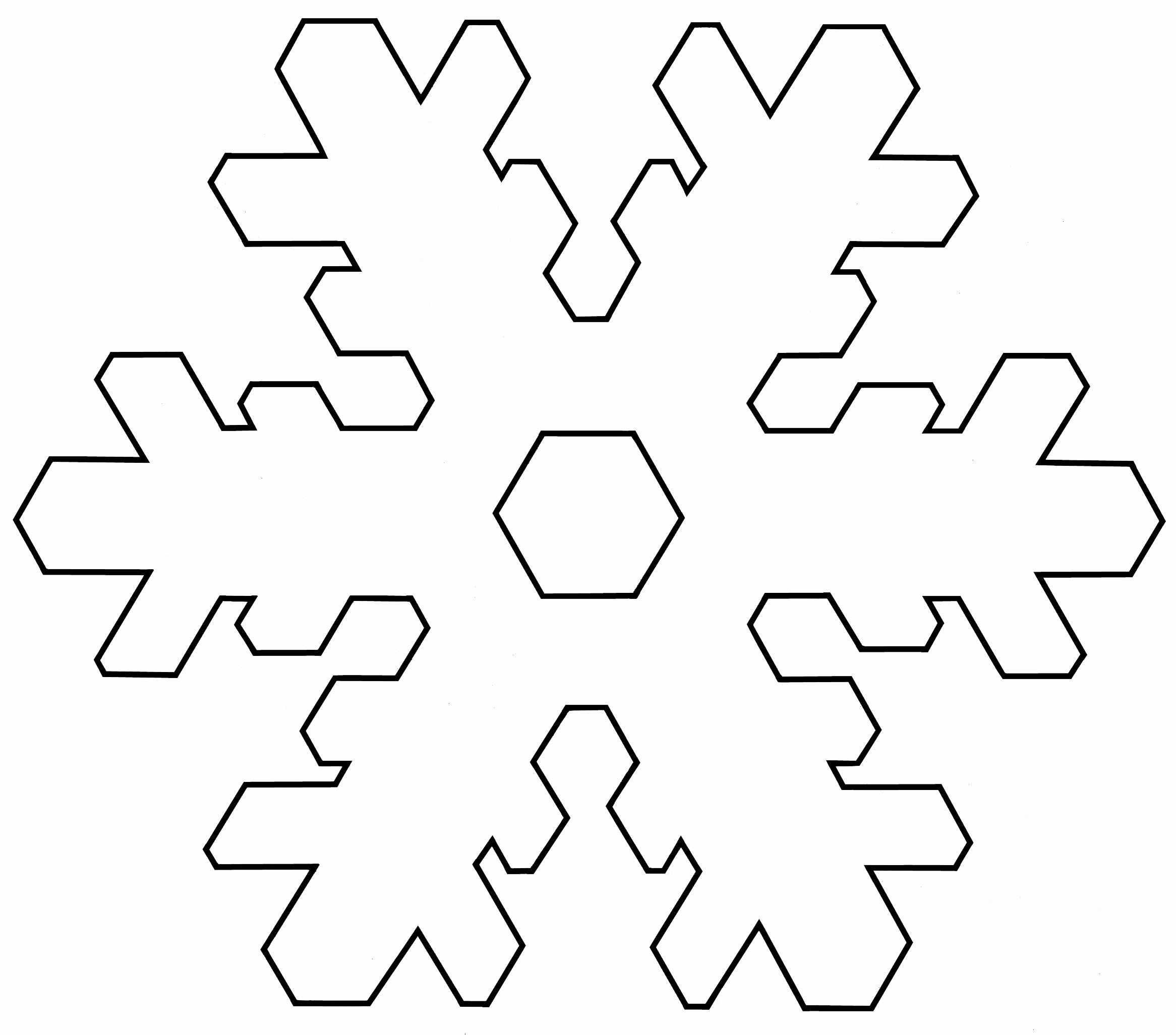 Snowflakes Template and Recycled Materials