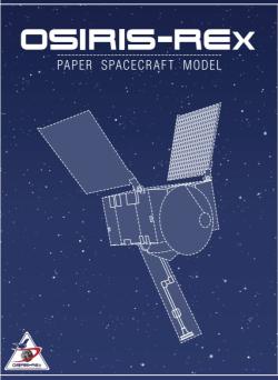 OSIRIS-REx paper spacecraft model image