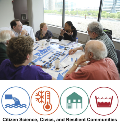 Citizen Science, Civics, and Resilient Communities (CSCRC) logo