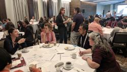 Image of NISE Network partners at the ASTC 2019 Toronto Breakfast