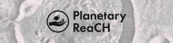 Planetary ReaCH logo with hand holding a planet