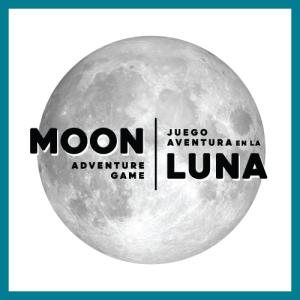 Moon Adventure Game logo square with border