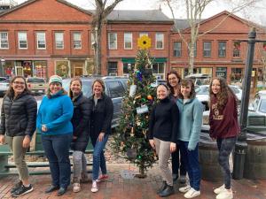 James Webb Space Telescope mirror array tree topper - Photo courtesy ofMaria Mitchell Observatory Nantucket Massachusetts 