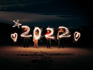Year 2022 spelled out with Sparklers credit Kenta Kikuchi on Unsplash