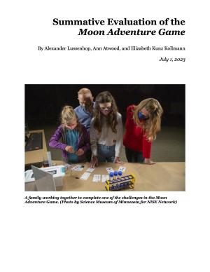 Moon Adventure Game Summative Evaluation Report 2023 July cover
