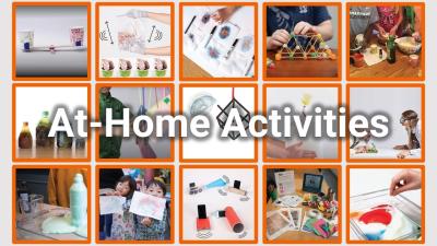 Howtosmile at home activities matrix of images from at home STEM activities