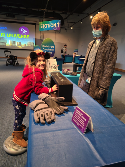 Our Universe Learning Lab  Webb Space Telescope Event ​​​​​​​photo courtesy of Marbles Kids Museum