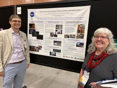 ASTC 2026 Conference poster with Tim Rhue and Catherine McCarthy Create Your Own Earth and Space Interactive Exhibits Using NASA Content