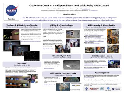 ASTC 2026 poster Create Your Own Earth and Space Interactive Exhibits Using NASA Content