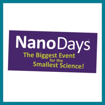 NanoDays logo square with teal border