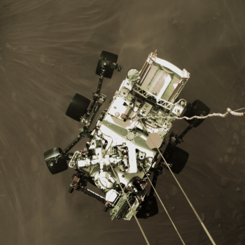 Image of Perseverance Landing from above