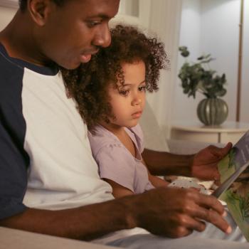 Father Daughter reading a picture book together (Free Stock Image Credit -Family First via StockSnap)