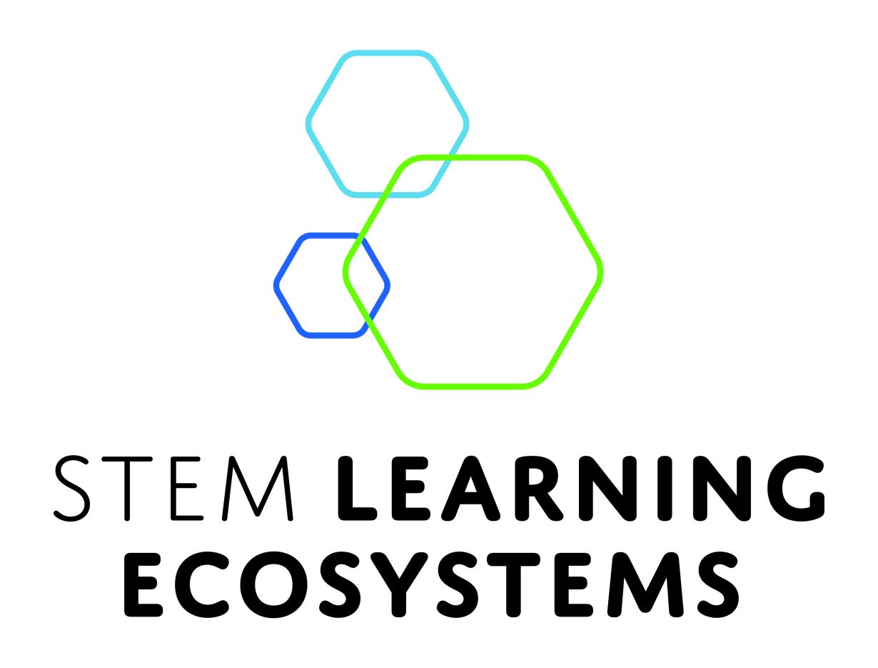 STEM Learning Ecosystems vertical color logo