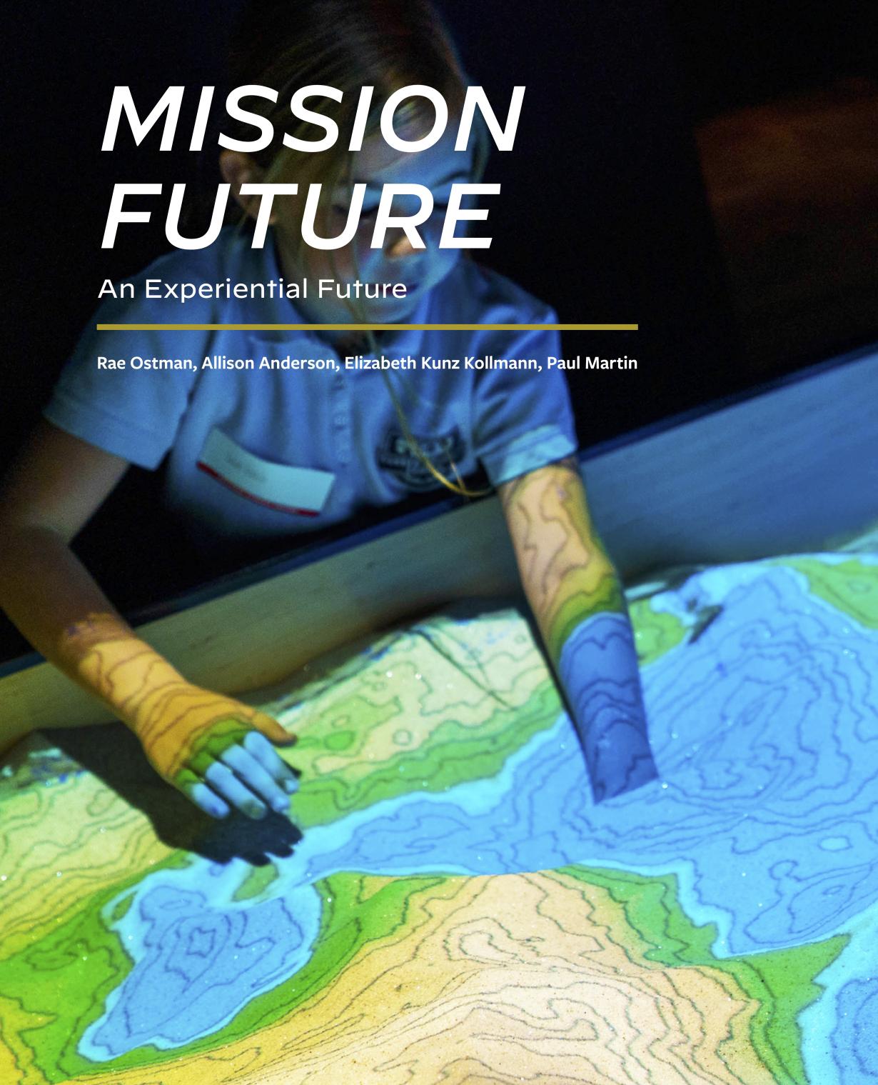 Mission Future article in the journal Exhibition cover page