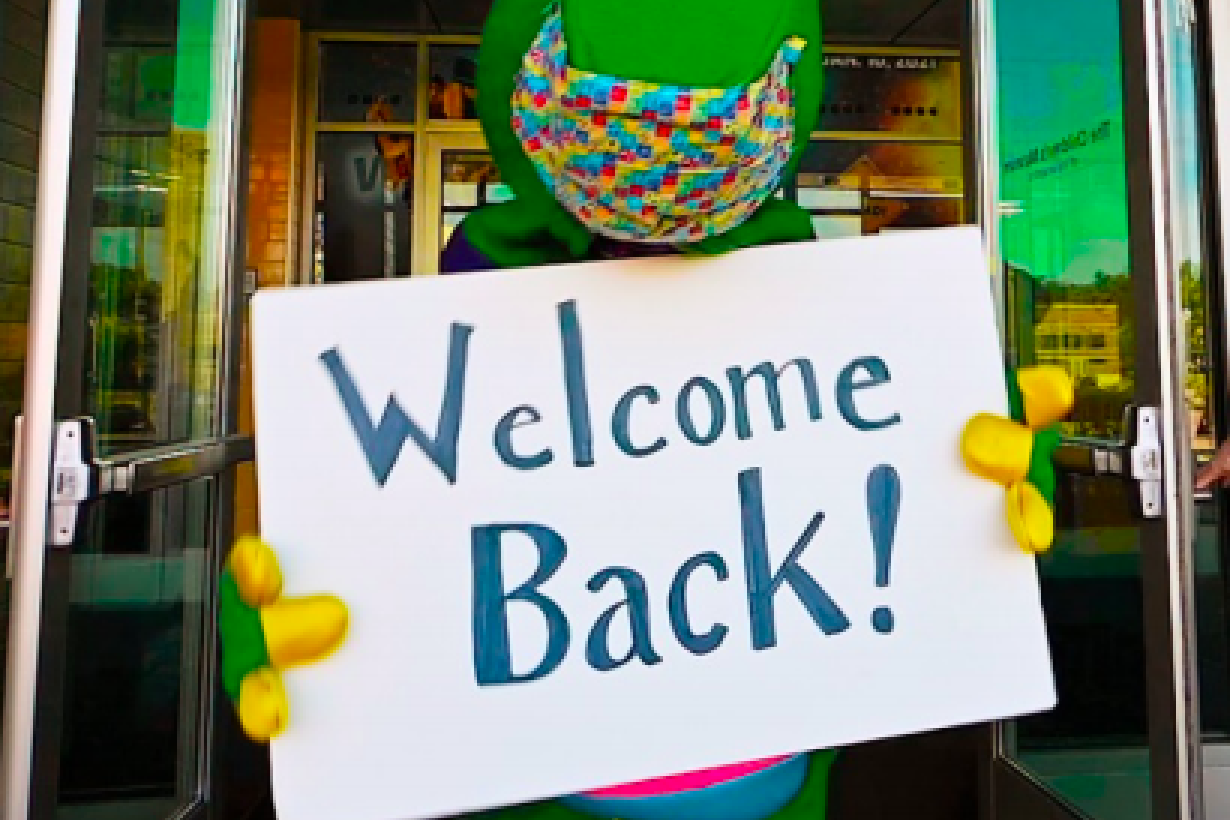 REX Mascot welcome back!