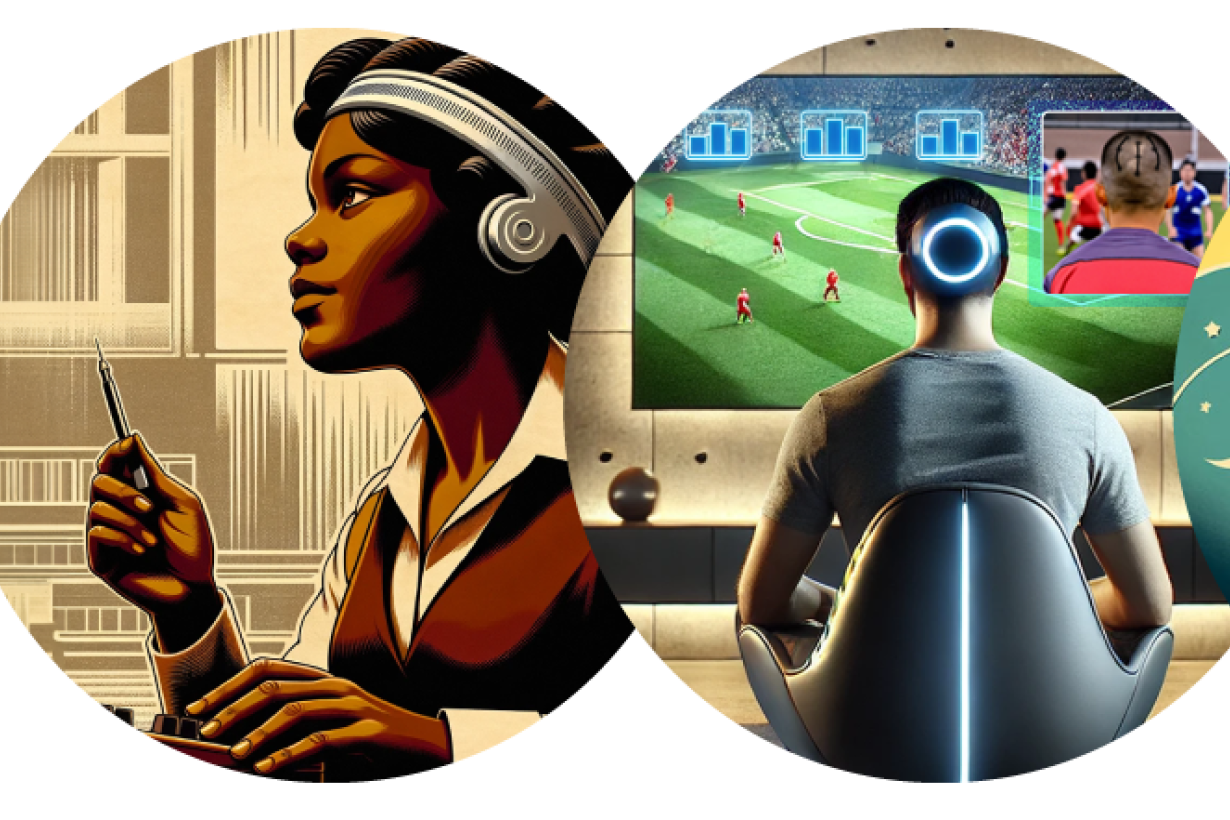 Collage of potential future neurotechnology