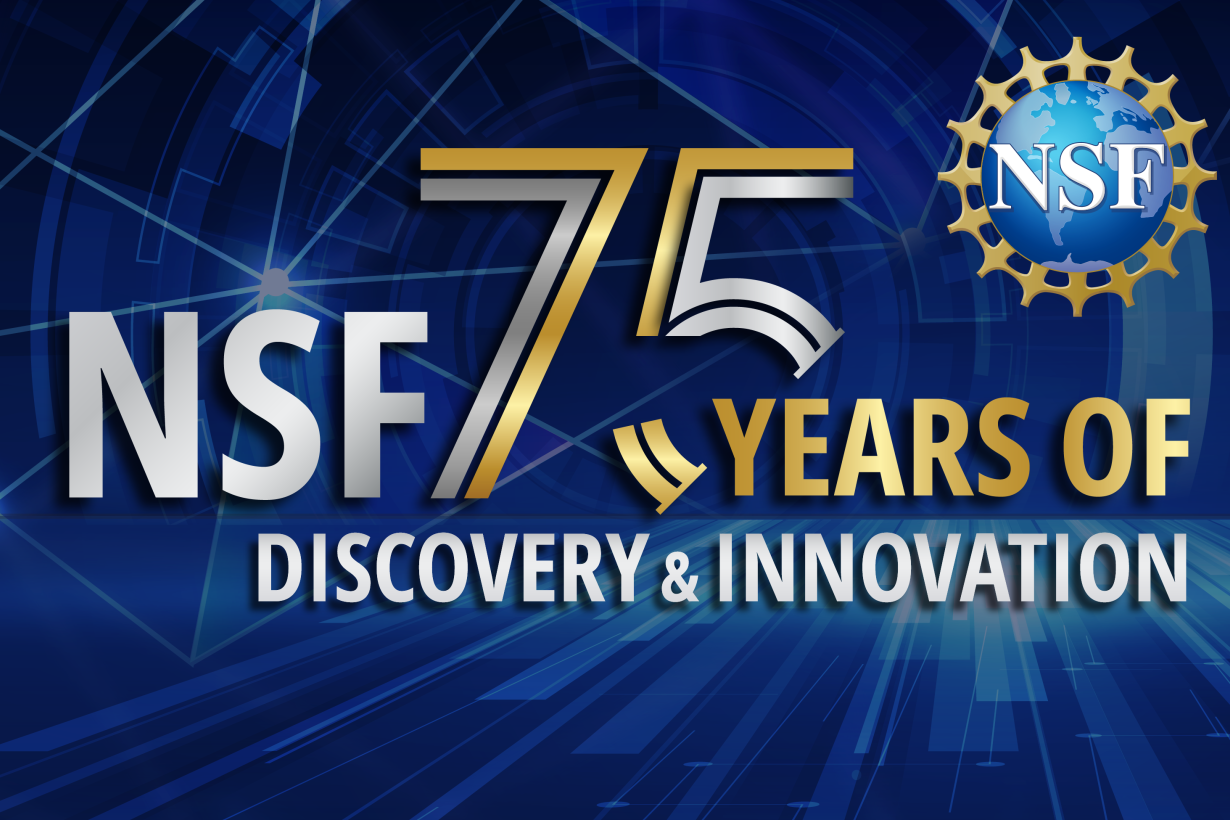 NSF 75th anniversary logo