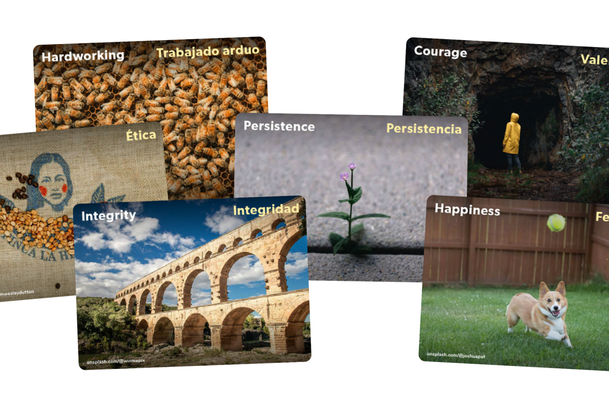 Collage of What Values Do You Share cards to spark conversations