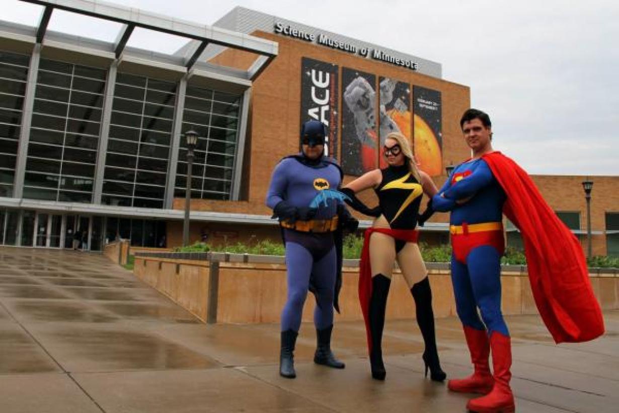 superheroes at Science Museum of Minnesota