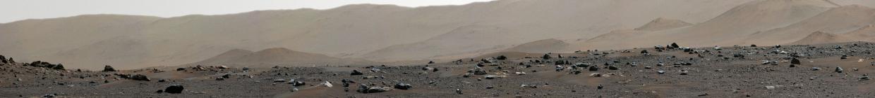 Panorama image of mars taken by Perseverance 