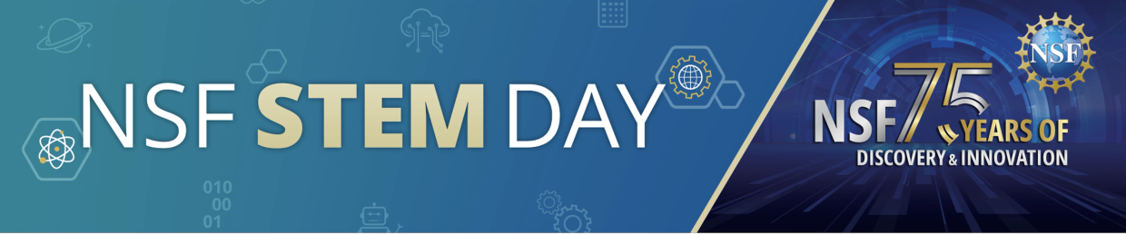 NSF STEM Day 75th Anniversary Logo