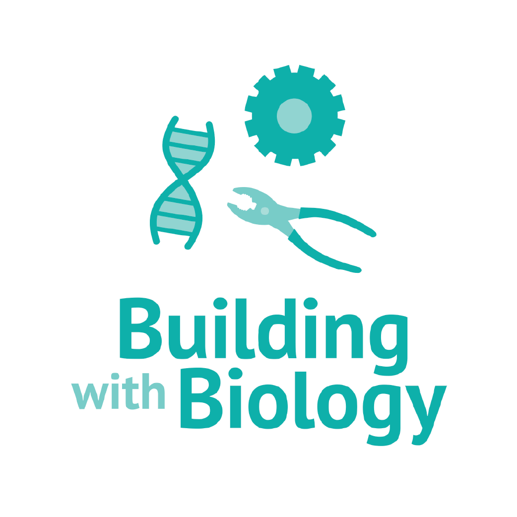 Building with Biology squared logo only in blue
