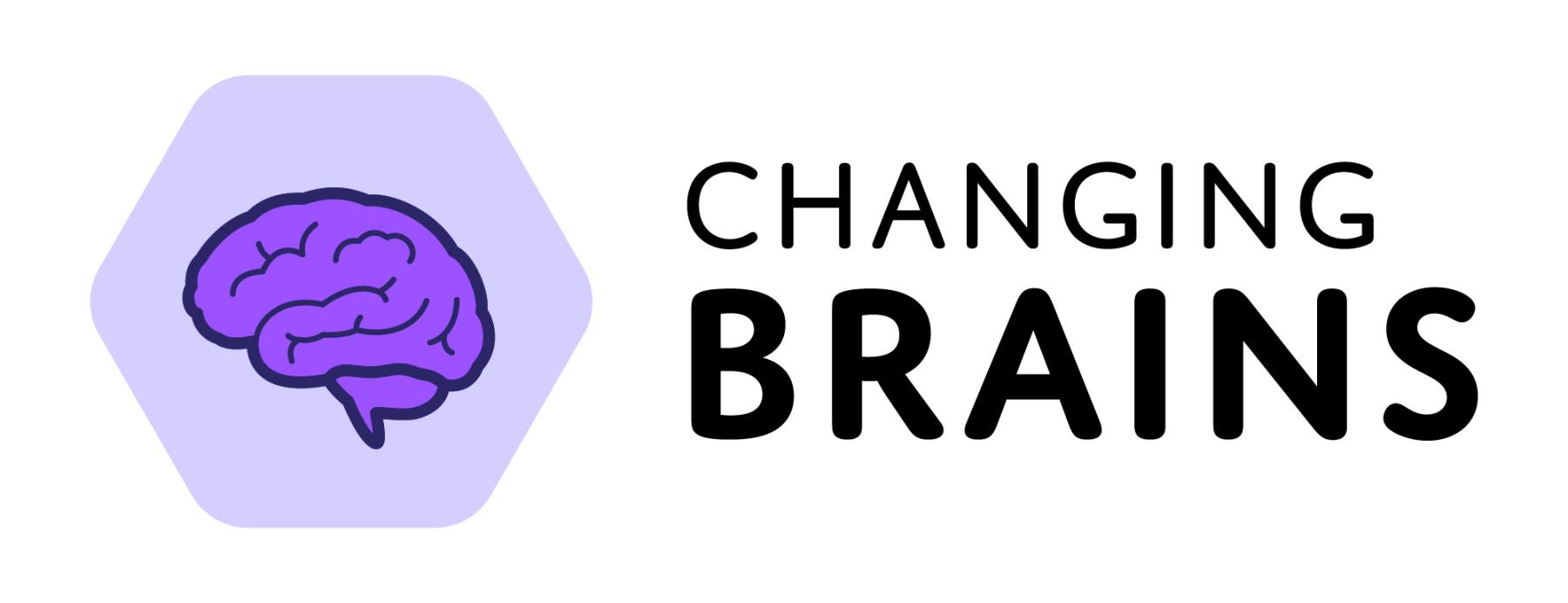 Changing Brains logo horizontal purple