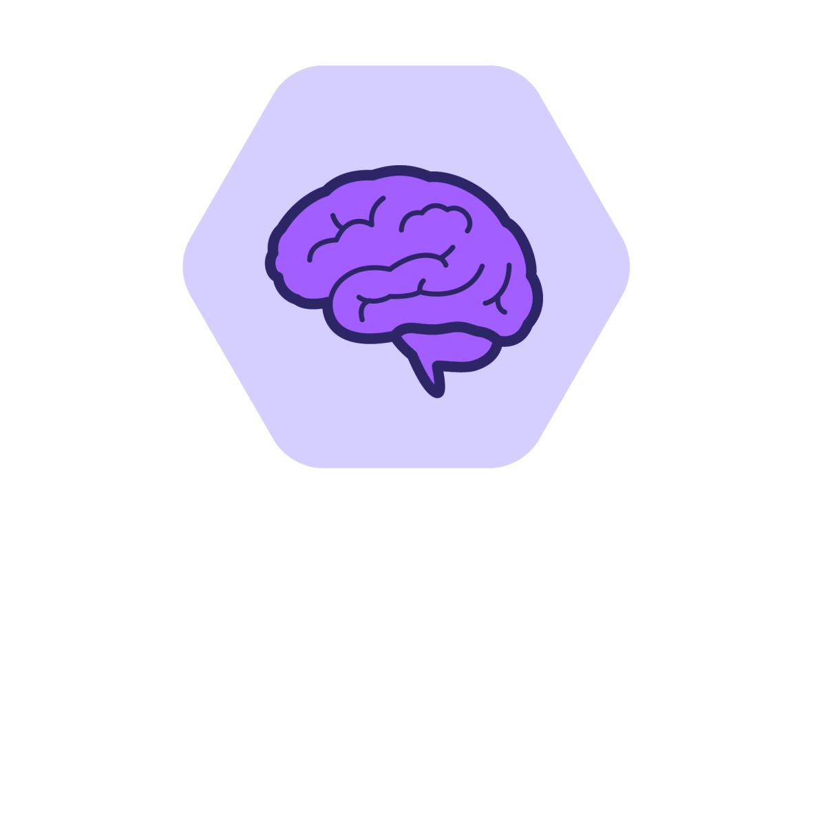 Changing Brains logo purple without text
