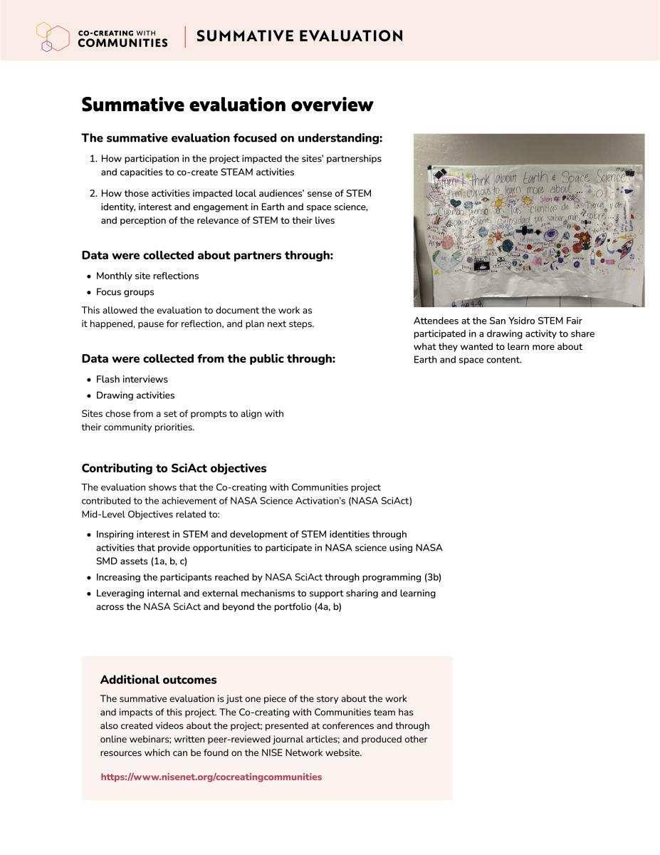 Co-Creating with Communities Summative Evaluation Report  - Executive Summary - May 2026 page 3