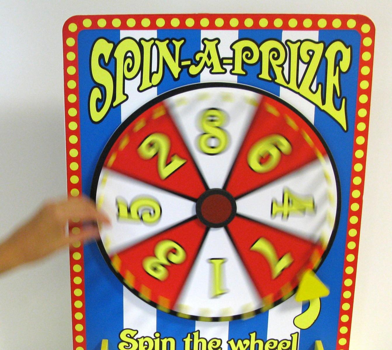 Prize wheel from the activity