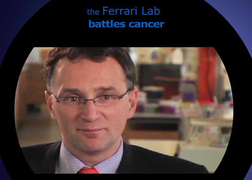 Title card of the video showing Dr. Mauro Ferrari