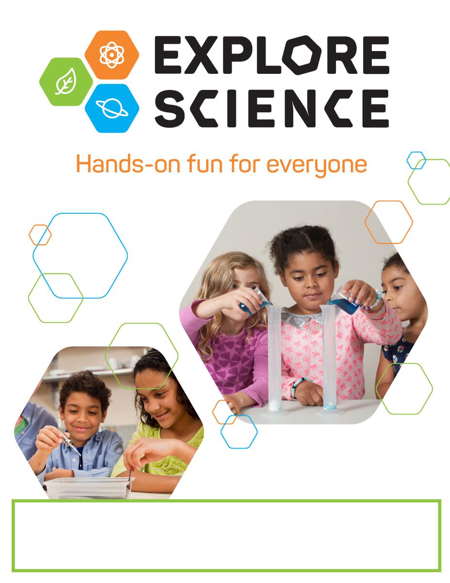 Explore Science - Zoom into Nano Planning & Promotional Materials cover featuring learners participating in hands on activities