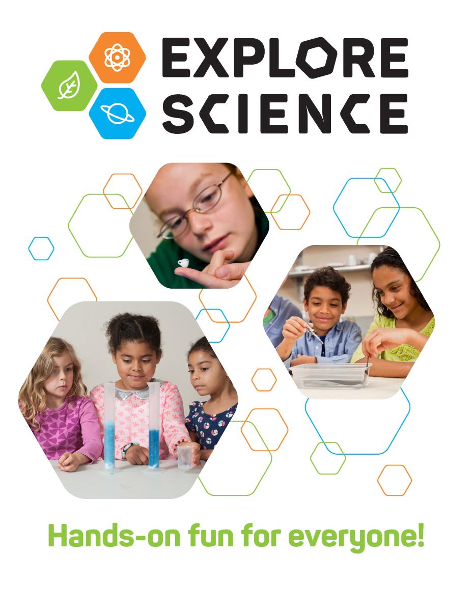 Explore Science Kit intro slide with images of various learners participating in activities