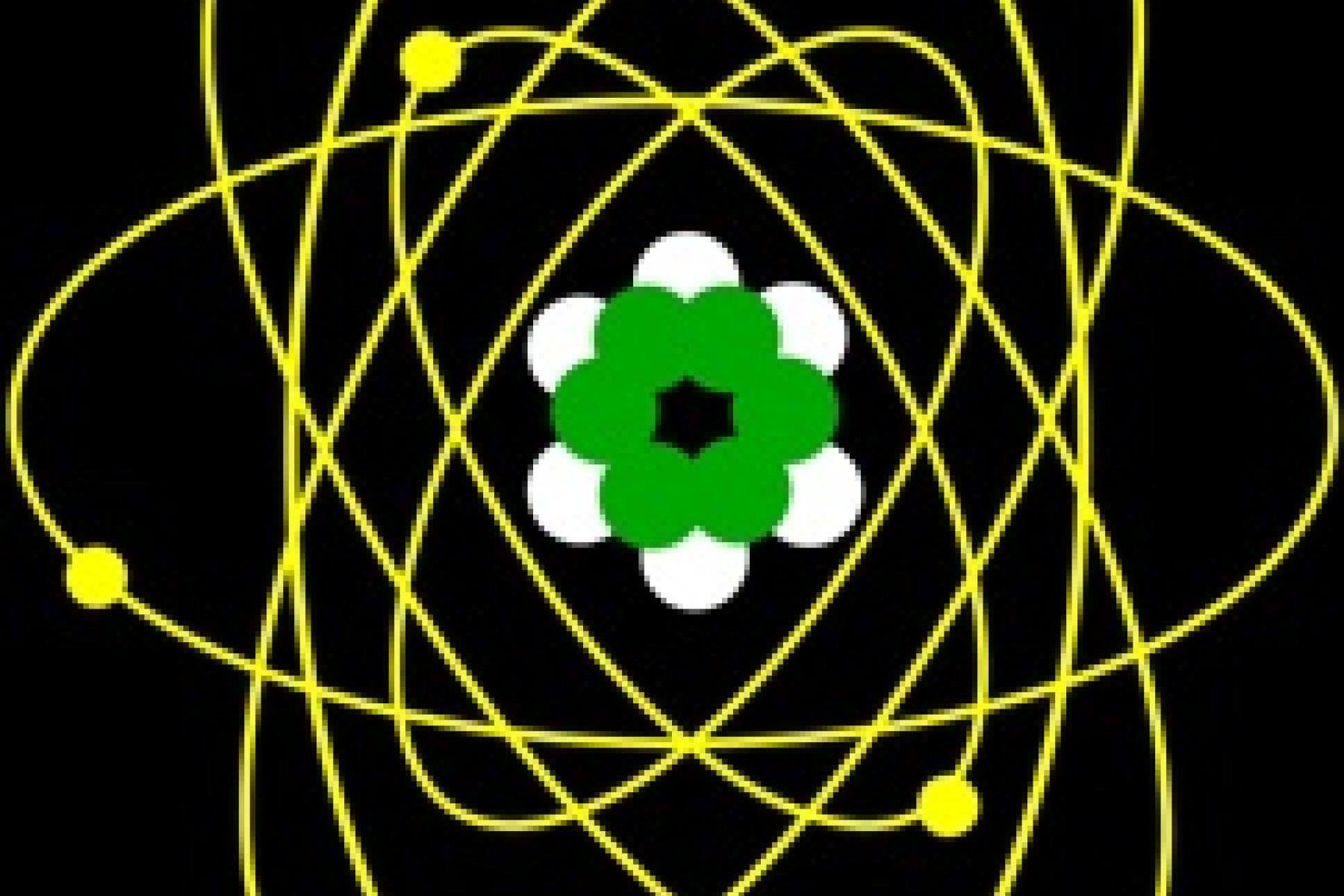 Illustration of a carbon molecule