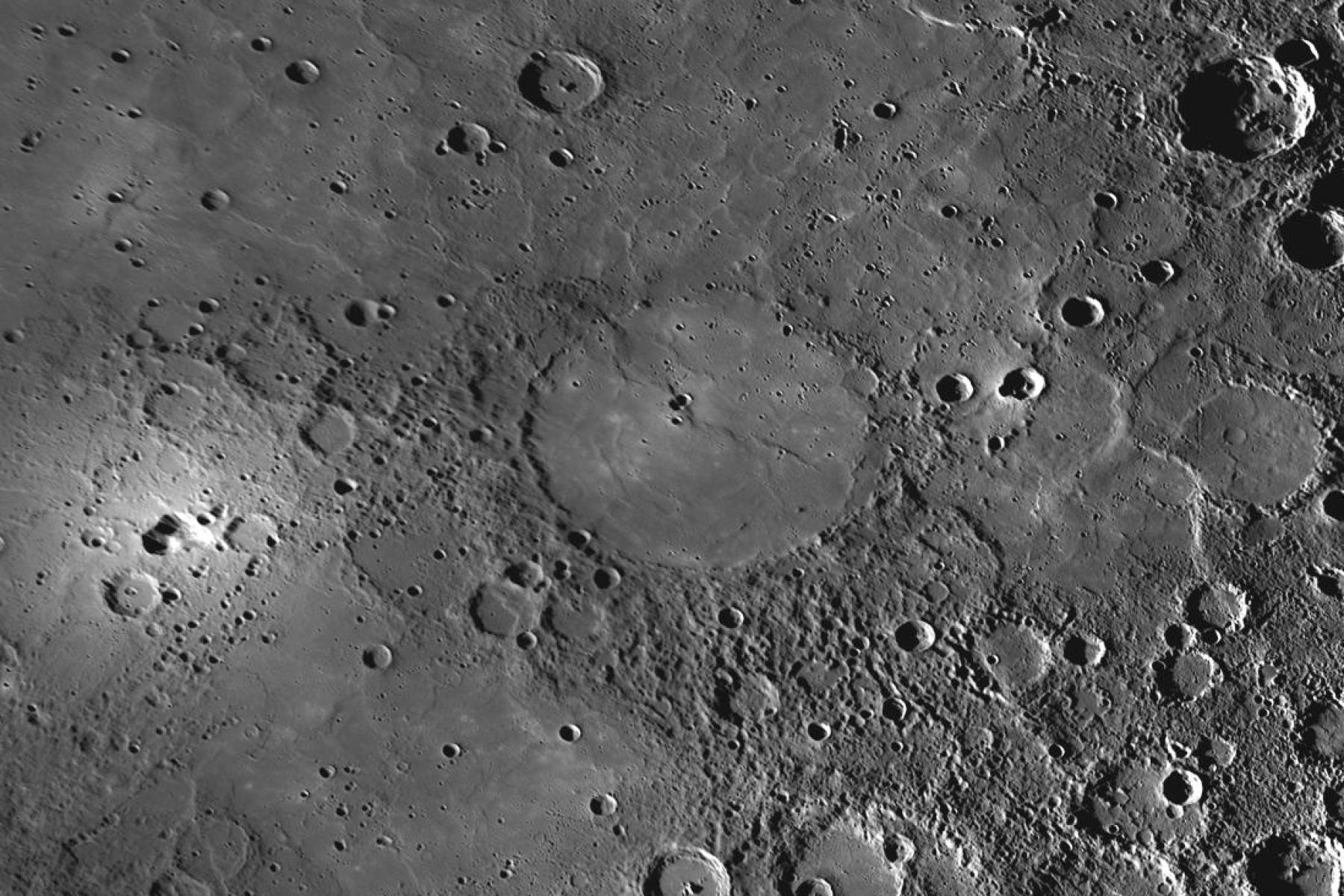 Scientific image of the Copland impact crater on Mercury