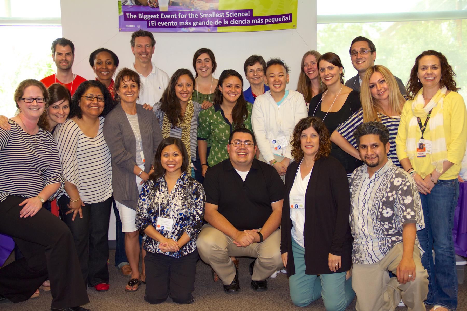 Group photo of attendees of the Bilingual Audiences Workshop in Houston