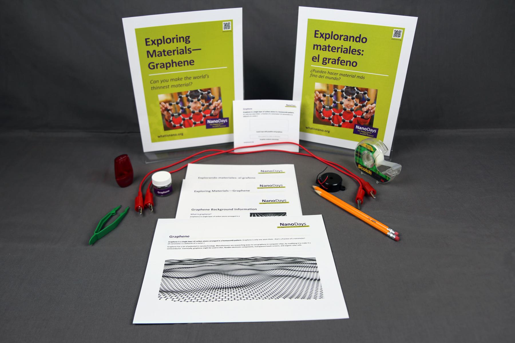 Exploring Materials - Graphene signs, activity materials, and guides.